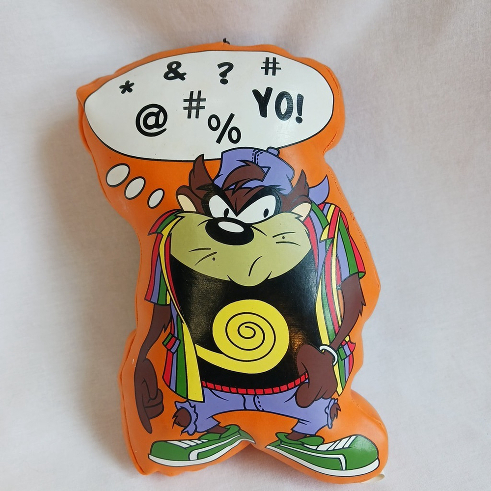 Tazmanian Devil Vinyl Plush Toy Looney Tunes 1993 Vintage